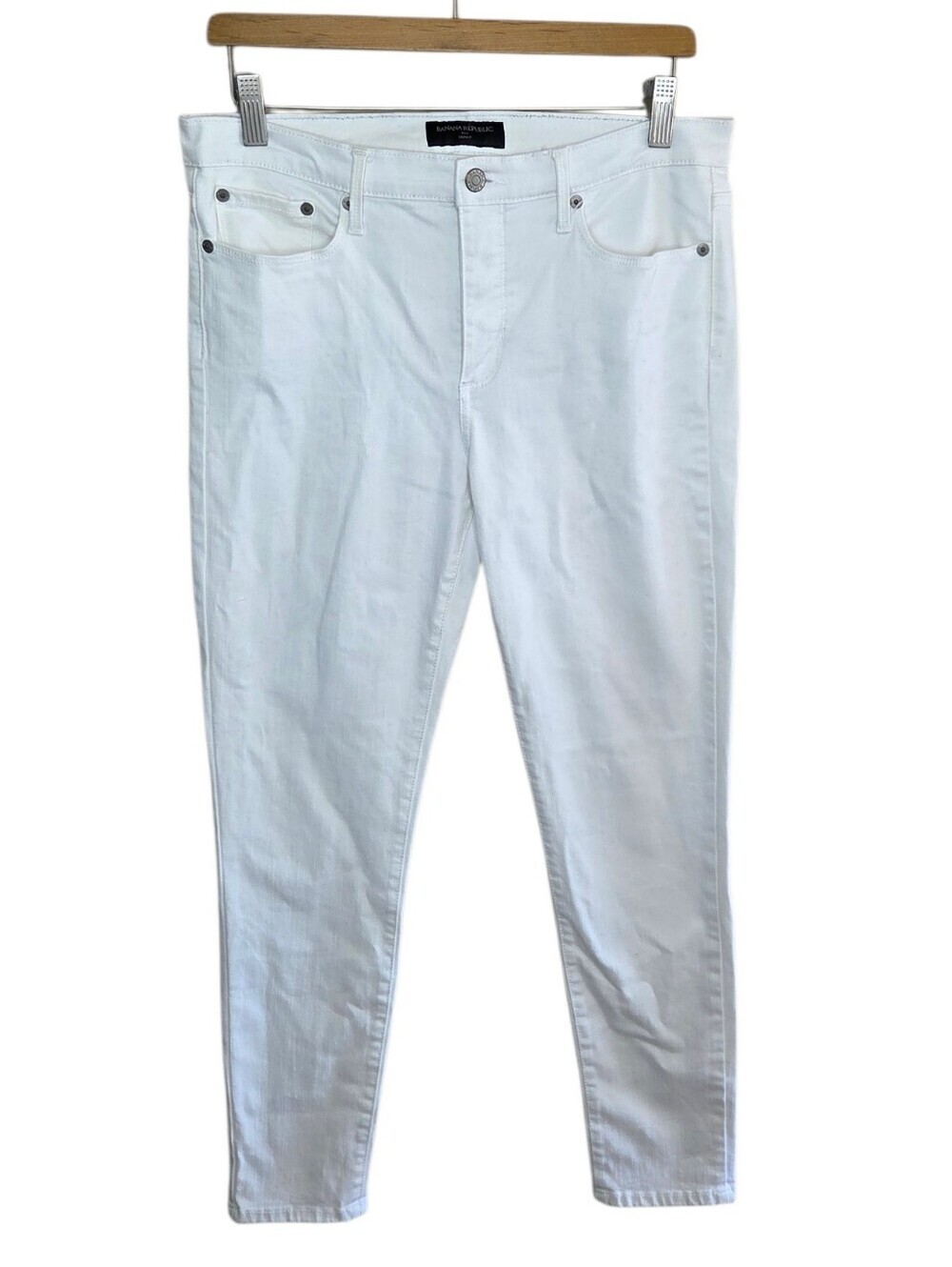 Banana Republic Factory White Skinny Jeans Size 8